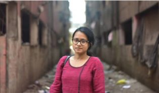 Woman in Indian slums